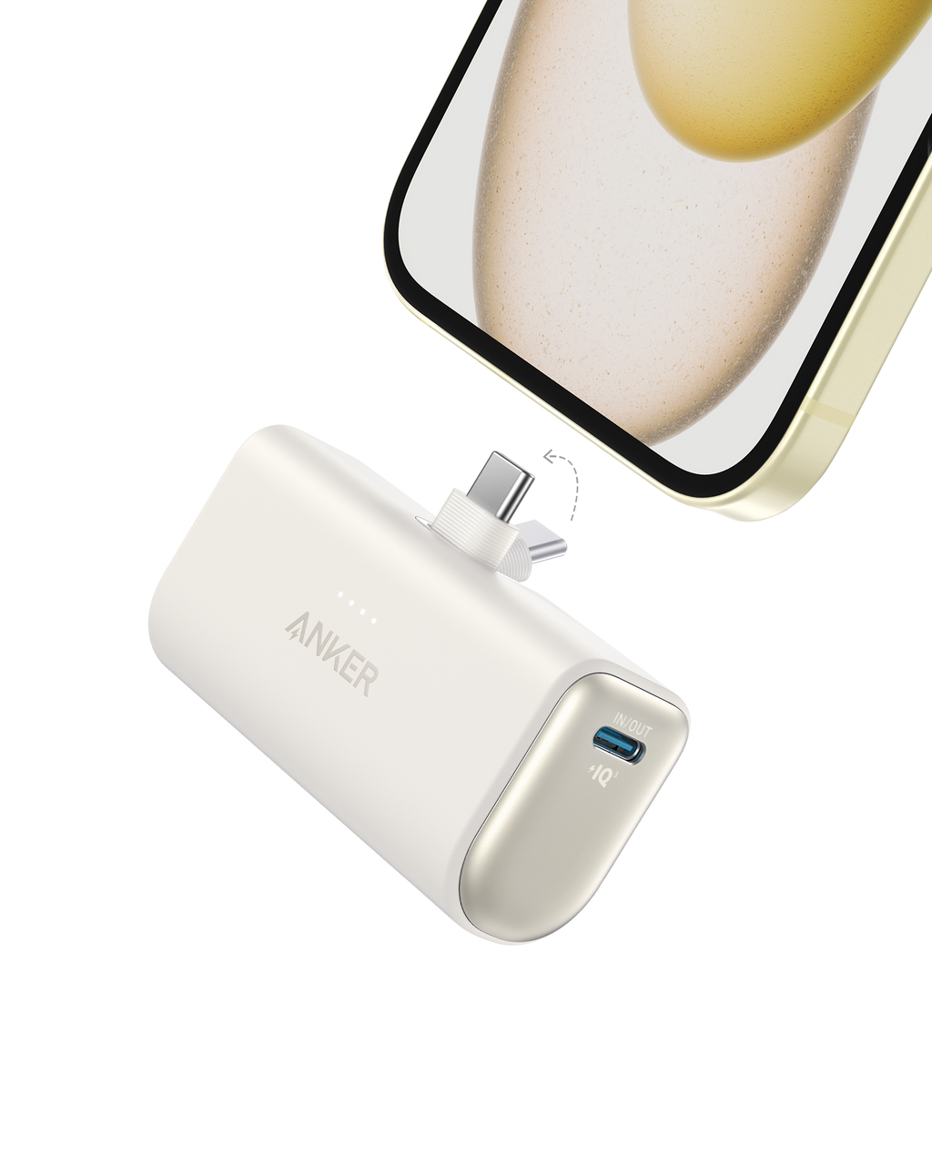 Nano Power Bank (22.5W, Built-In USB-C Connector)