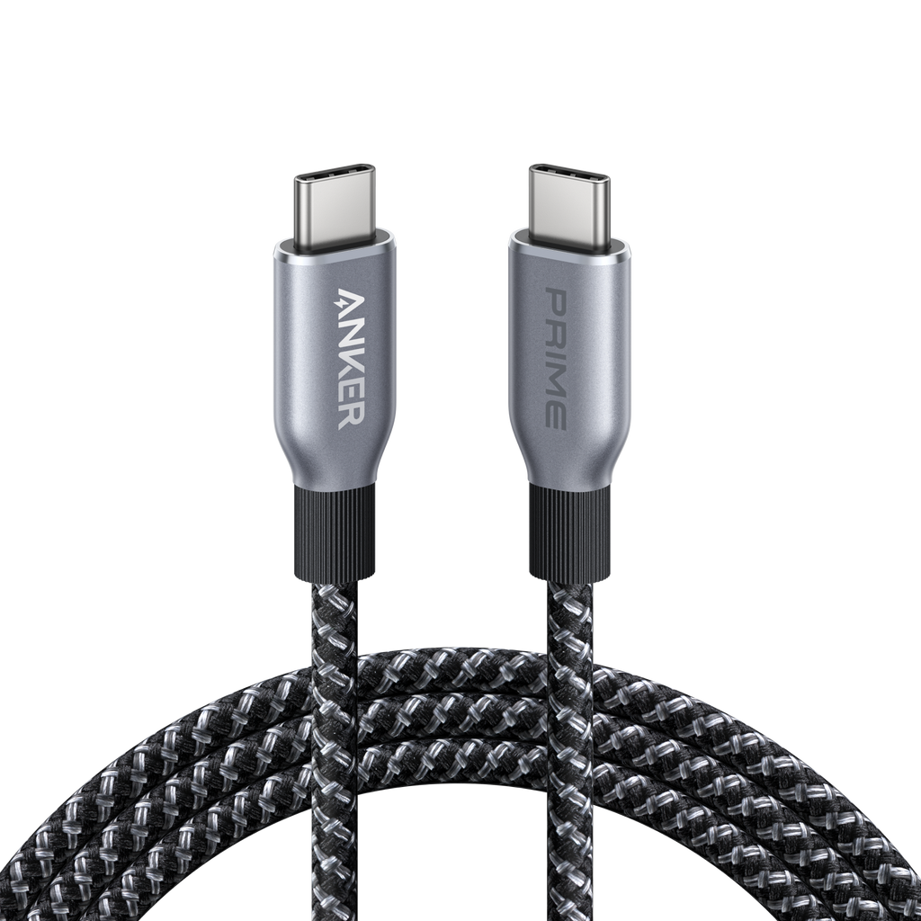 Prime USB-C to USB-C Cable (240W, Upcycled-Braided)